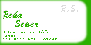 reka seper business card
